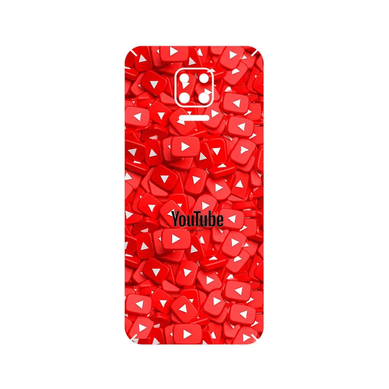 برچسب پوششی ماهوت مدل Youtube مناسب برای گوشی موبایل شیائومی Redmi Note 9S