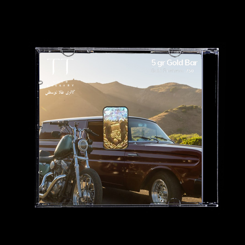 شمش طلا 18 عیار گالری طلا توسطی مدل E1D7CA