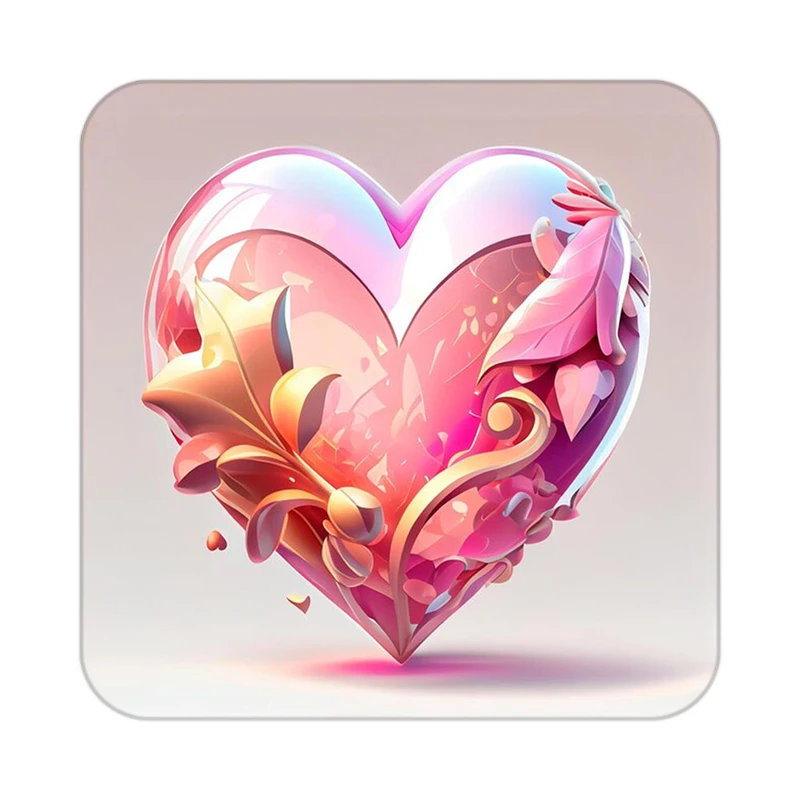 زیر لیوانی کاکتی مدل عاشقانه کد mp12970