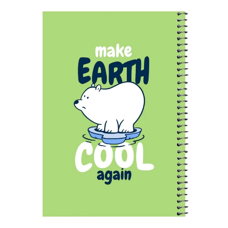 دفتر مشق 80 برگ اس جی مدل خرس قطبی    