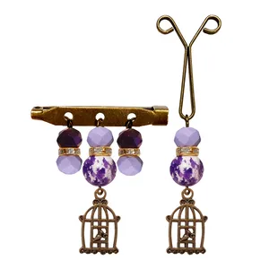 ست سنجاق سینه و گیره روسری کد PM0010