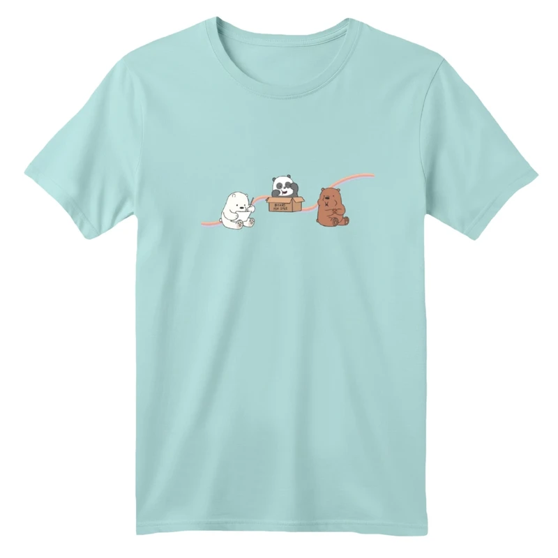 تی شرت آستین کوتاه بچگانه مدل سه خرس جعبه