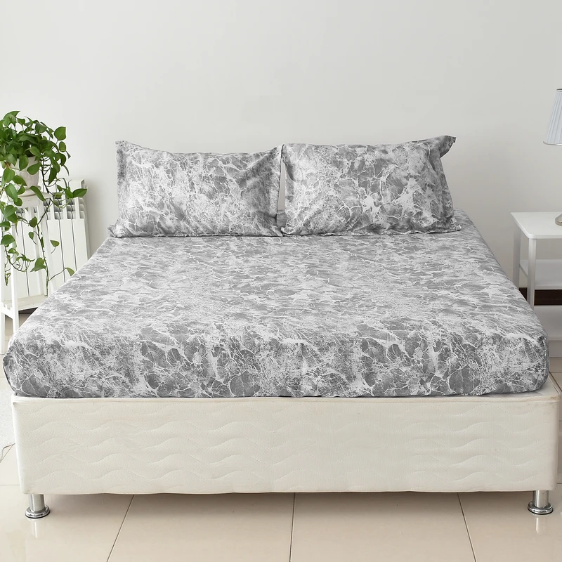 سرویس ملحفه بومرنگ مدل Volcano-160 دونفره 3 تکه