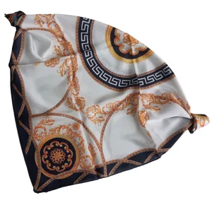 روسری زنانه ورساچه مدل مینی اسکارف ابریشم مجلسی قواره کوچک کد 6