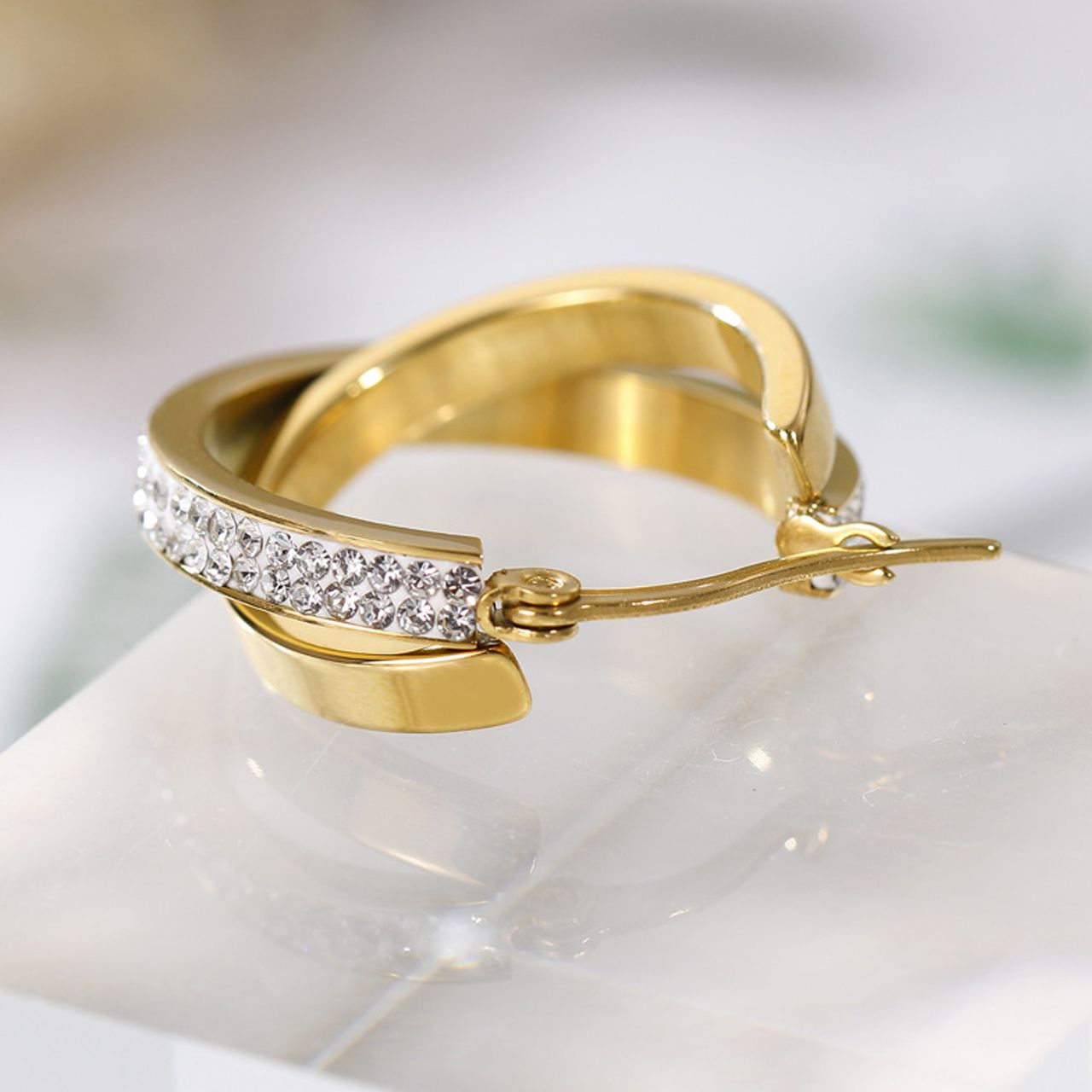 گوشواره زنانه روکسی مدل حلقه ای کد 416-11 -  - 3
