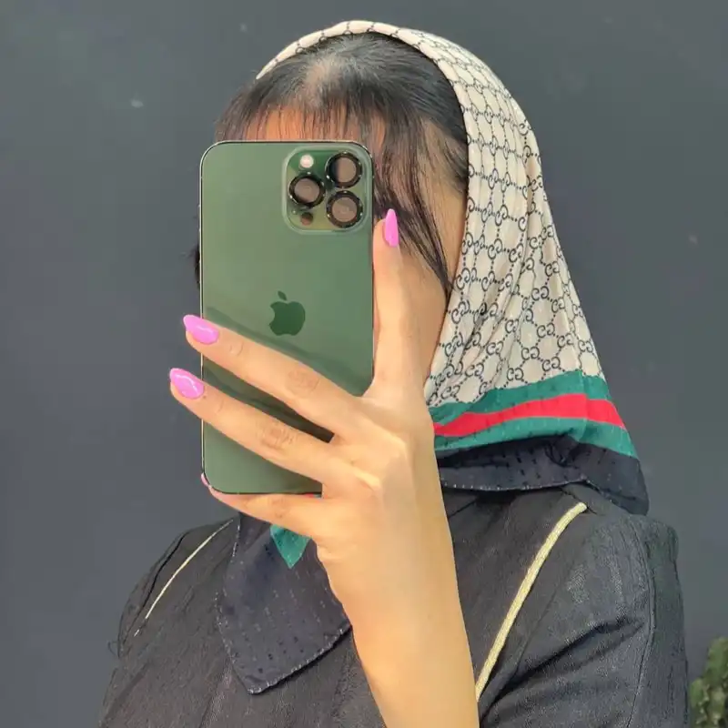 روسری زنانه  مدل مینی نخی قواره کوچک