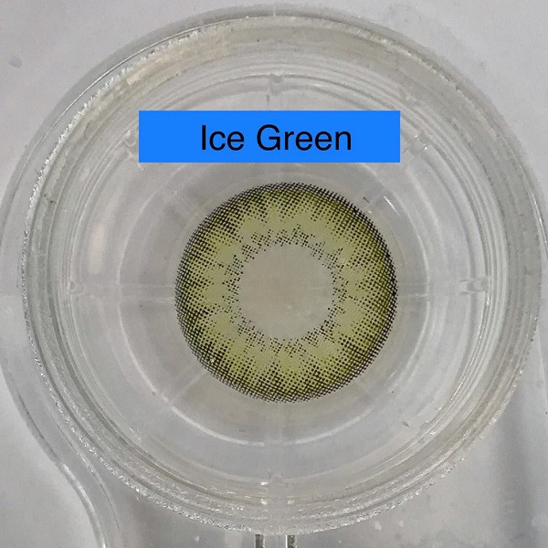 لنز چشم مورنینگ مدل کیو فستیوال رنگ سبز یخی دور مشکی