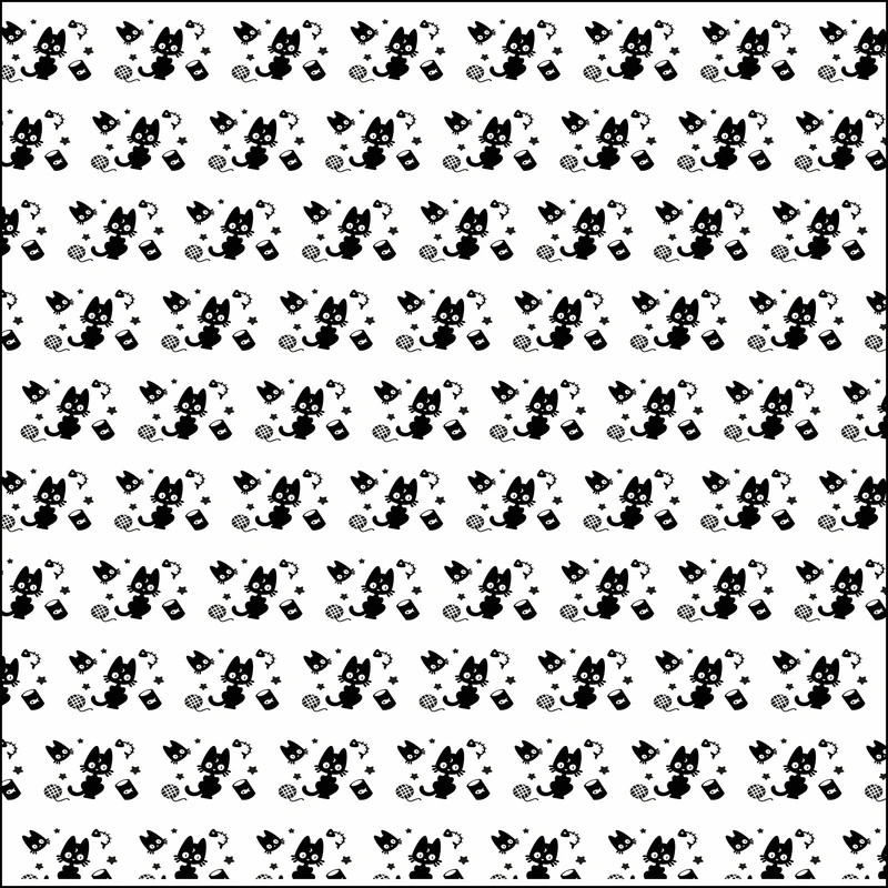 کاغذ کادو مدل گربه‌های بانمک بازیگوش سایز 50×70 سانتی‌متر بسته 5 عددی