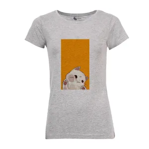 تی شرت آستین کوتاه زنانه مدل گربه