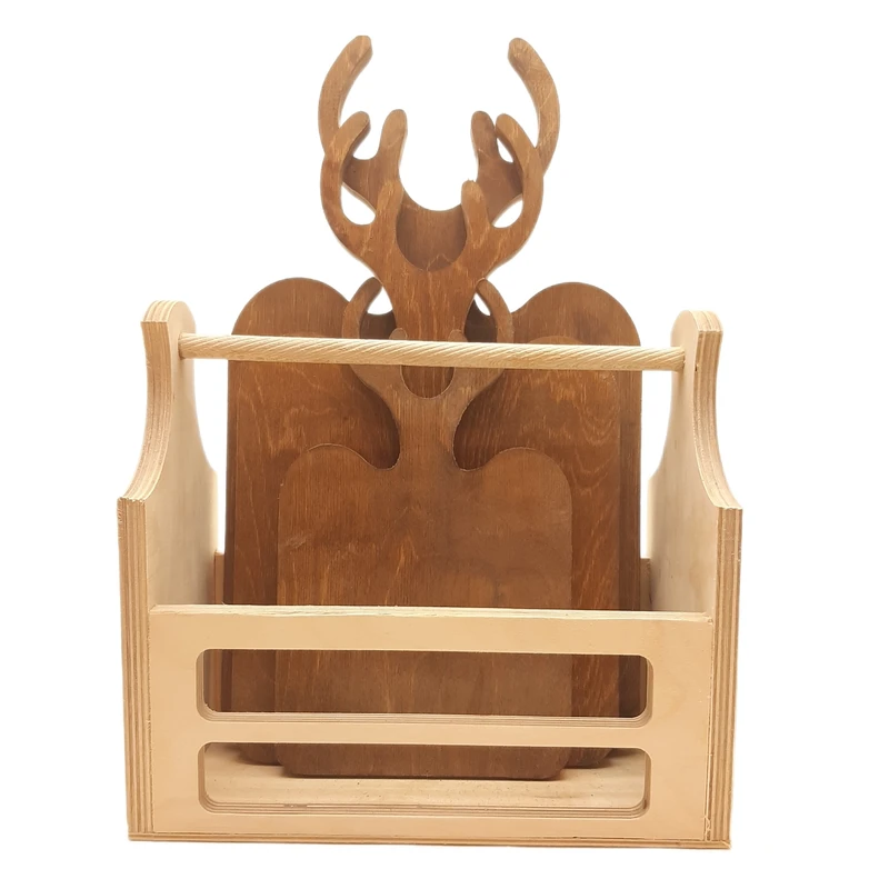 تخته سرو و استند پذیرایی مدل 127 مجموعه 4 عددی