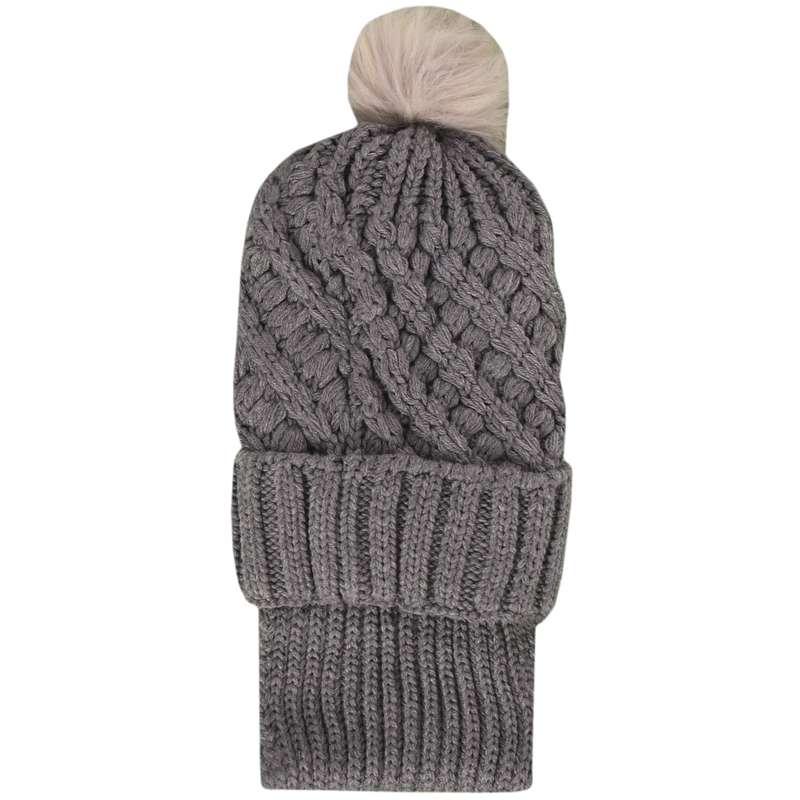 ست کلاه و شال گردن بافتنی زنانه مدل PJ-106925