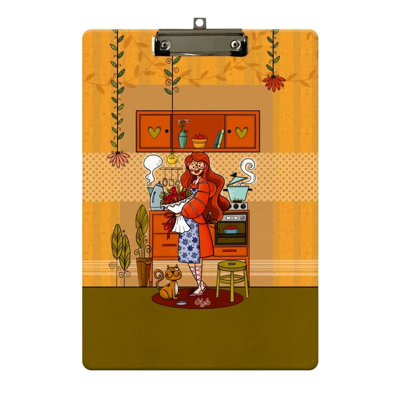 تخته‌شاسی دایان مدل گیره دار A4 طرح آنجل کد 10-426 سایز A4