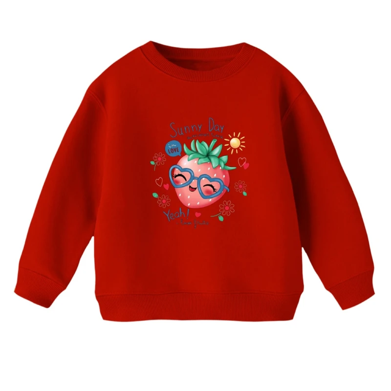 سویشرت بچگانه مدل توت فرنگی 