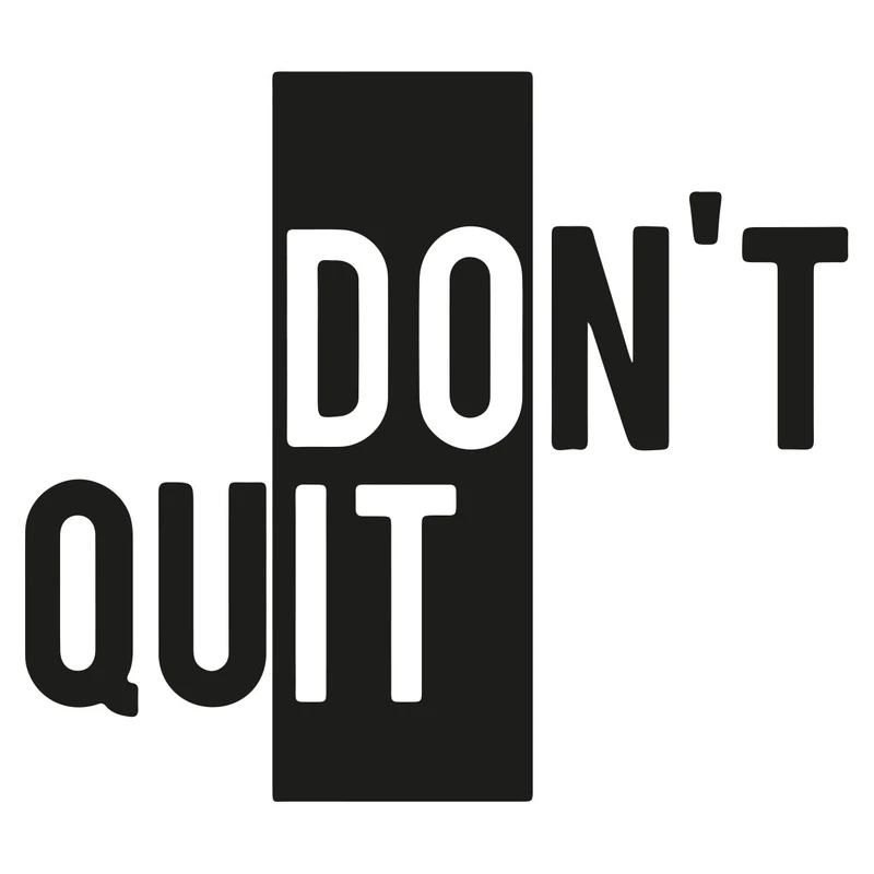 استیکر باروچین مدل Don't Quit کد 2016