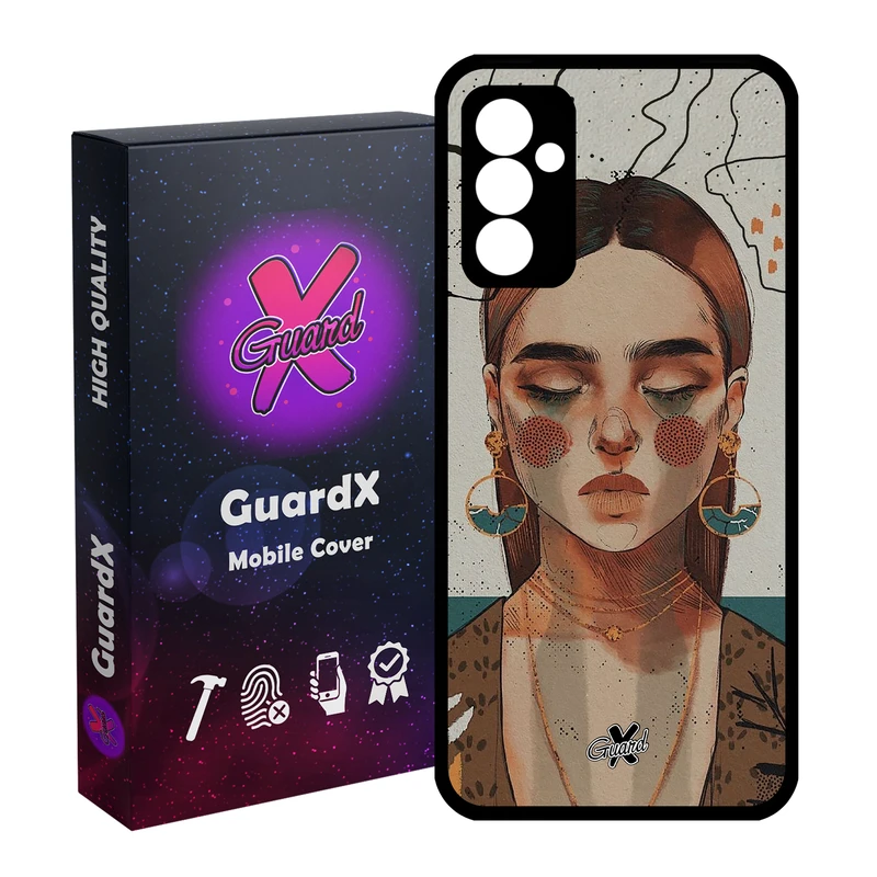 کاور گارد ایکس طرح دختر مدل Glass10318 مناسب برای گوشی موبایل سامسونگ Galaxy A54 / A54 5G