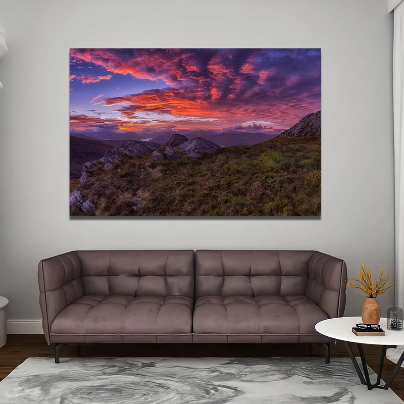 تابلو شاسی مدل طبیعت زیبای اسکاتلند کد RA11-0037