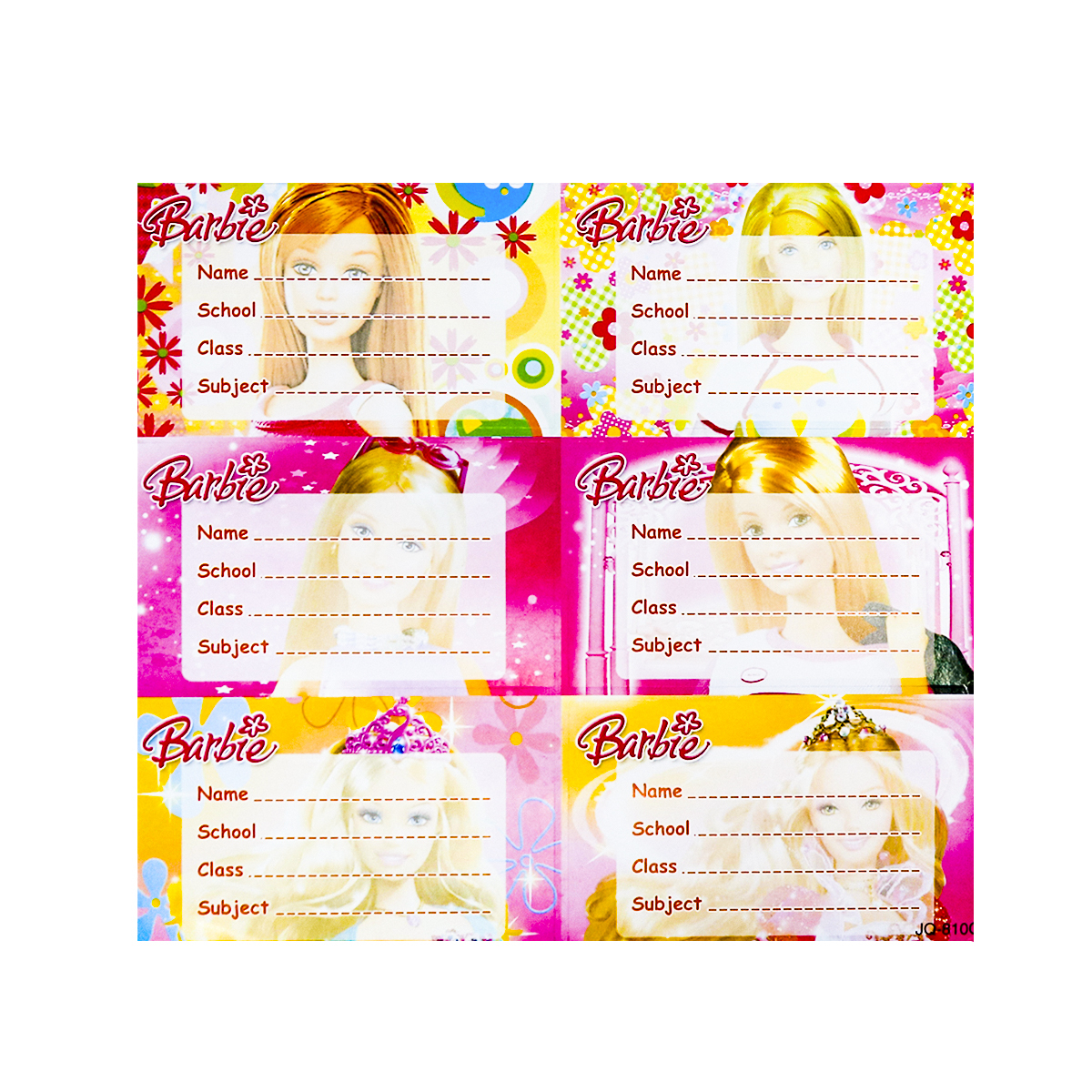 برچسب طرح پرنسس کد 0125 بسته 30 عددی