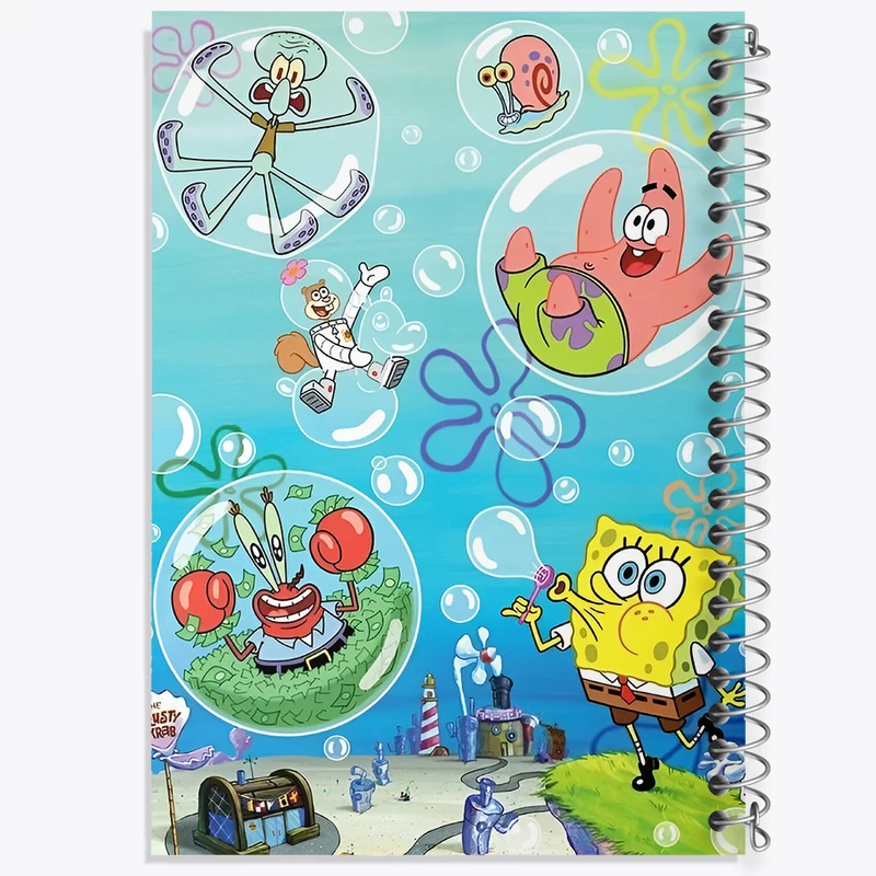 دفتر شطرنجی 50 برگ خندالو طرح باب اسفنجی و پاتریک کد F6811