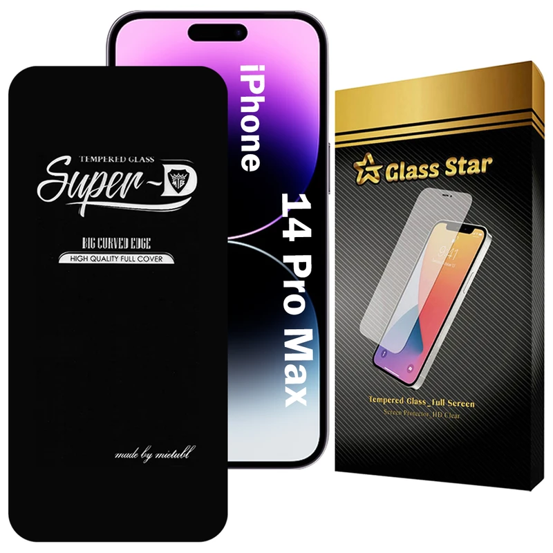محافظ صفحه نمایش گلس استار مدل SUPERDNS مناسب برای گوشی موبایل اپل iPhone 14 Pro Max