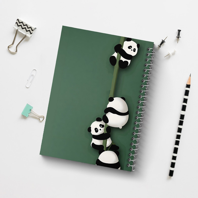 دفتر مشق 100 برگ خندالو طرح پاندا کیوت کد N4111