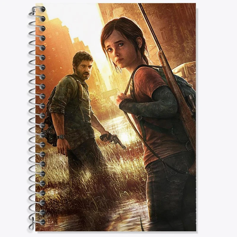 دفتر زبان 50 برگ خندالو مدل سه خط طرح بازی د لست آف آس The Last Of Us کد 30090