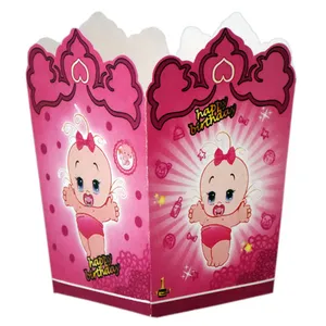 ظرف پاپ کورن طرح نوزاد دختر بسته 10 عددی