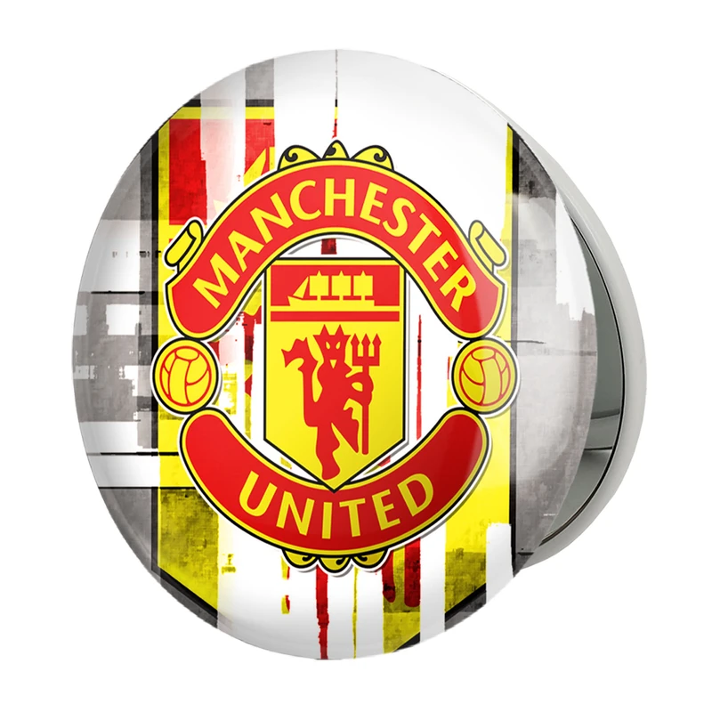 آینه جیبی خندالو طرح باشگاه منچستر یونایتد مدل تاشو کد 26508 