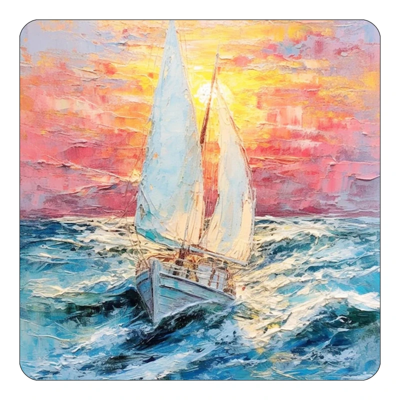 مگنت کاکتی طرح نقاشی رنگ روغن مدل mp72264