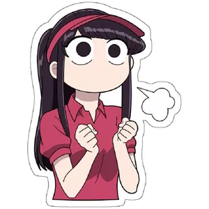 استیکر مدل Komi-san is Determined