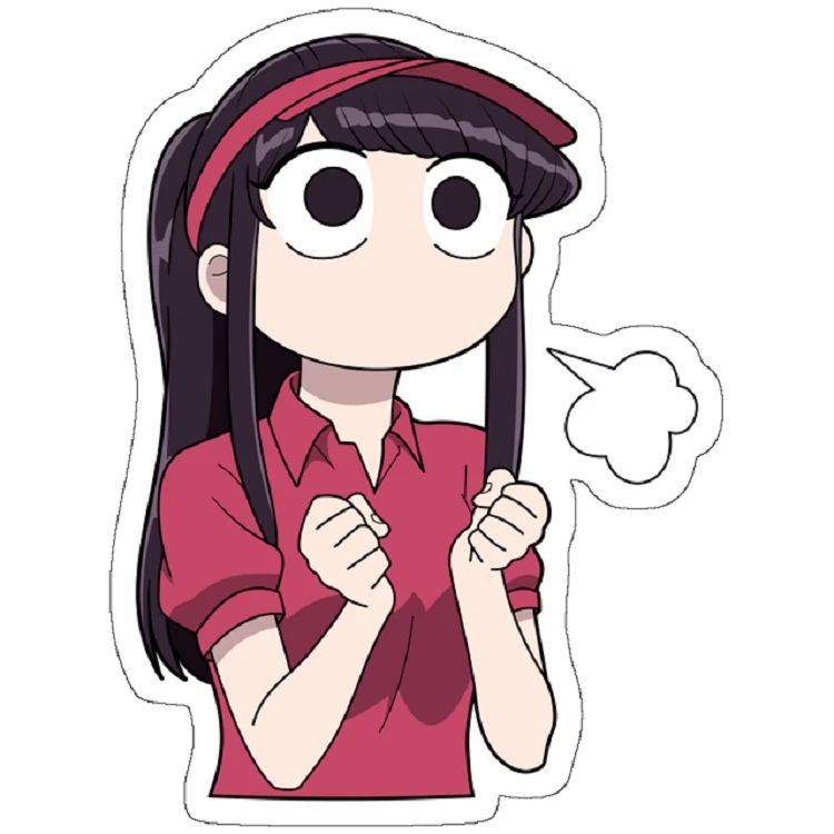 استیکر مدل Komi-san is Determined