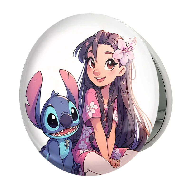 آینه جیبی خندالو طرح لیلو و استیچ مدل تاشو کد 37197