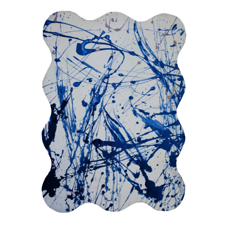 پادری مدل دالبر طرح آبرنگی کد 9173 سایز 80x110 سانتی متر 