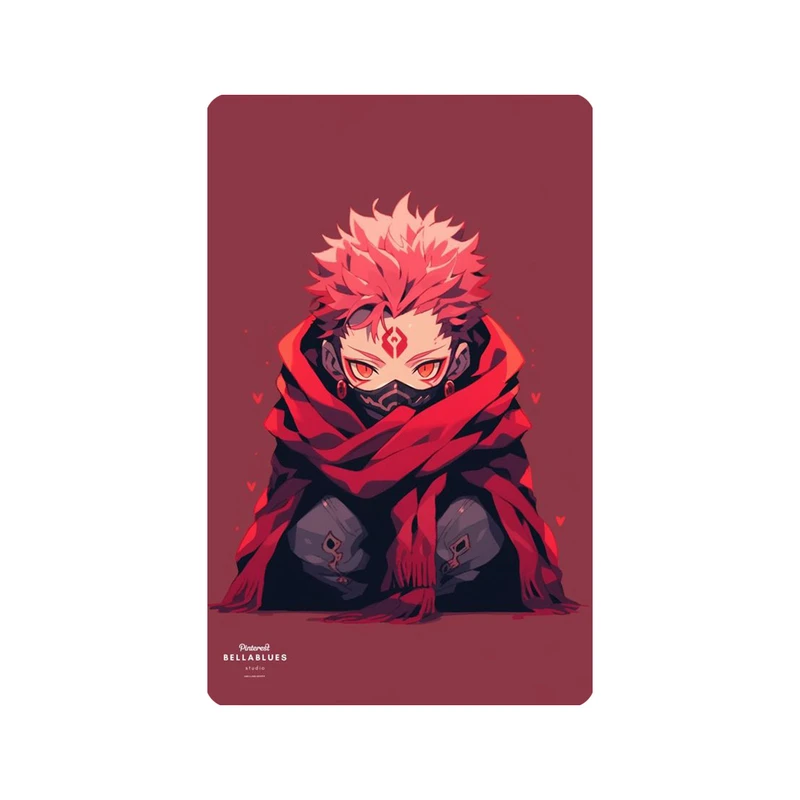 استیکر کارت مدل انیمه طرح جوجوتسو کایسن ریومن سوکونا jujutsu kaisen ryomen sukuna کد 5446