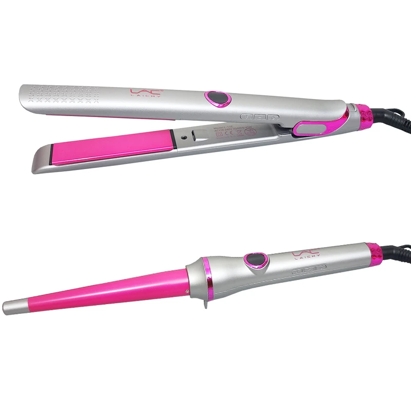 عکس شماره 3 : اتو مو لایچی مدل l-13 به همراه فر کننده مو مدل 01