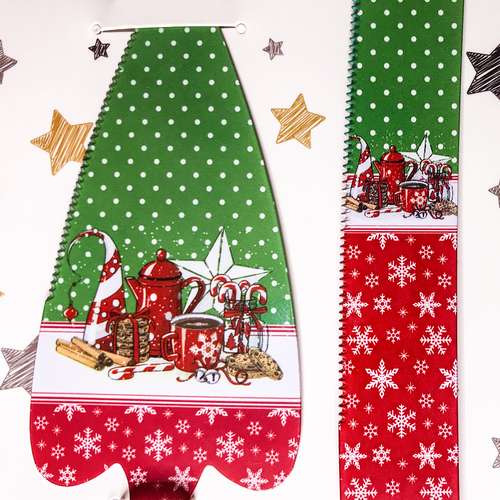 ست کارد و کفگیر سرو کیک روک مدل Christmas