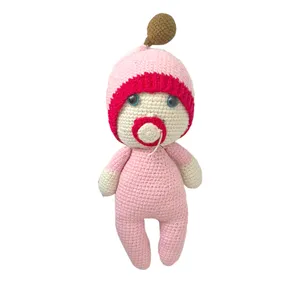 عروسک بافتنی طرح نوزاد دختر