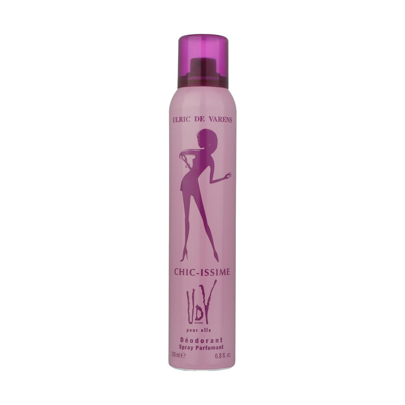 اسپری دئودورانت زنانه اولریک دو وارن مدل CHIC-ISSIME حجم 200 میلی لیتر