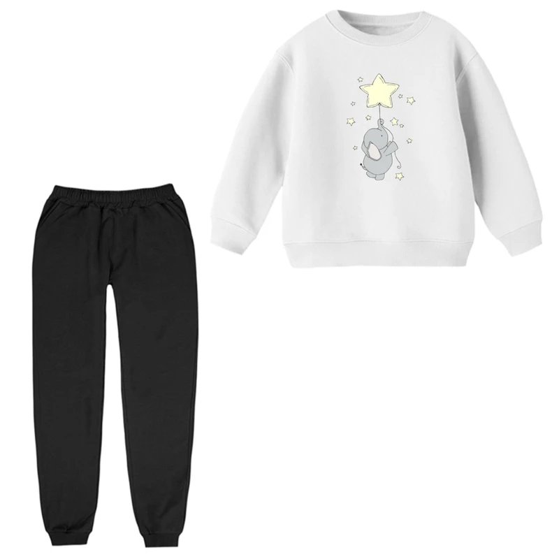 ست سویشرت و شلوار راحتی بچگانه مدل فیل کد ۱۱  