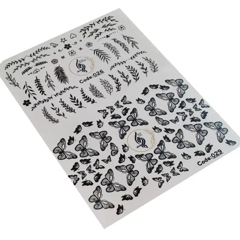 برچسب لنز ناخن رویاسنتر مدل 2629 مجموعه 2 عددی