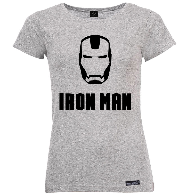 تی شرت آستین کوتاه زنانه 27 مدل Iron Man کد MH963