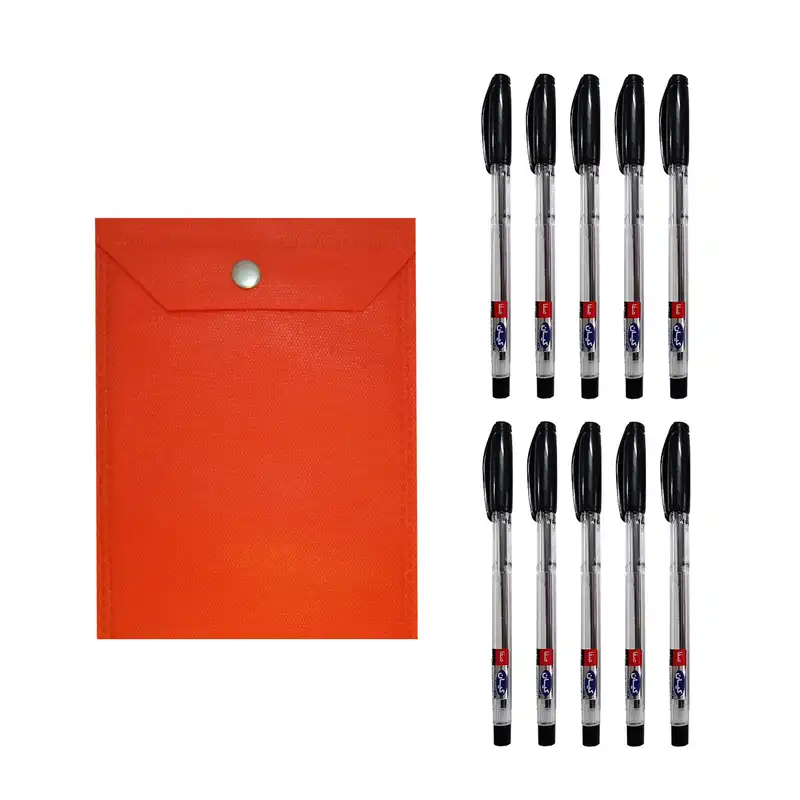 خودکار کیان مدل Milano بسته 10 عددی به همراه پوشه دکمه دار