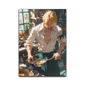 تابلو شاسی گوفی مدل سانجی انیمه وان پیس طرح One Piece Sanji کد CUK285