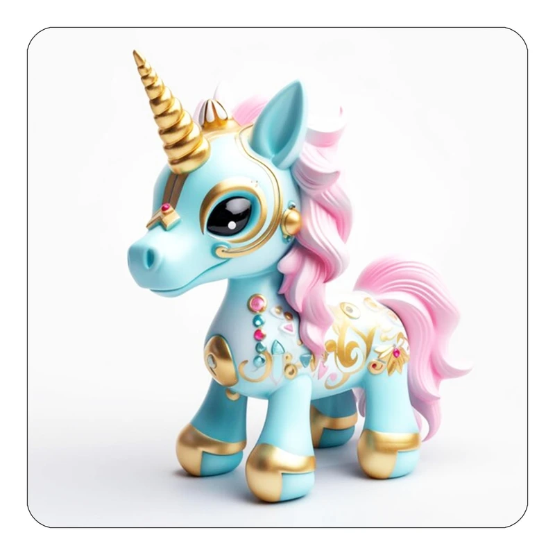 مگنت کاکتی طرح اسب تک شاخ و یونیکورن مدل mp32225