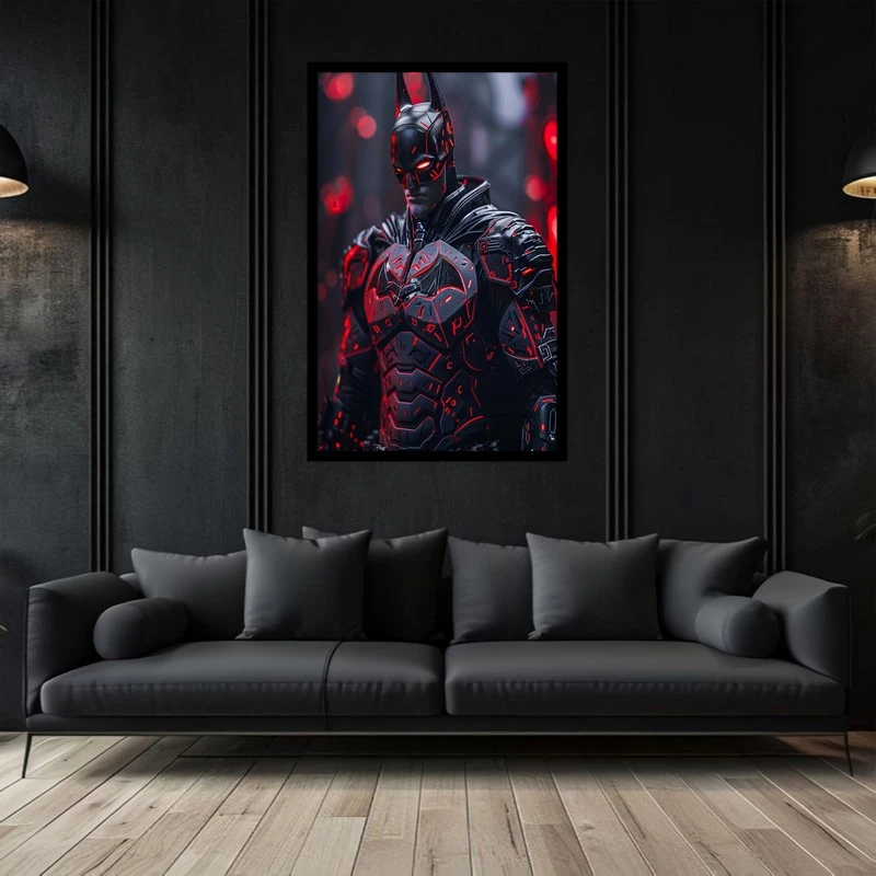 تابلو بکلیت طرح نقاشی و هنر دیجیتال شخصیت سینمایی بتمن مدل B-bu2762