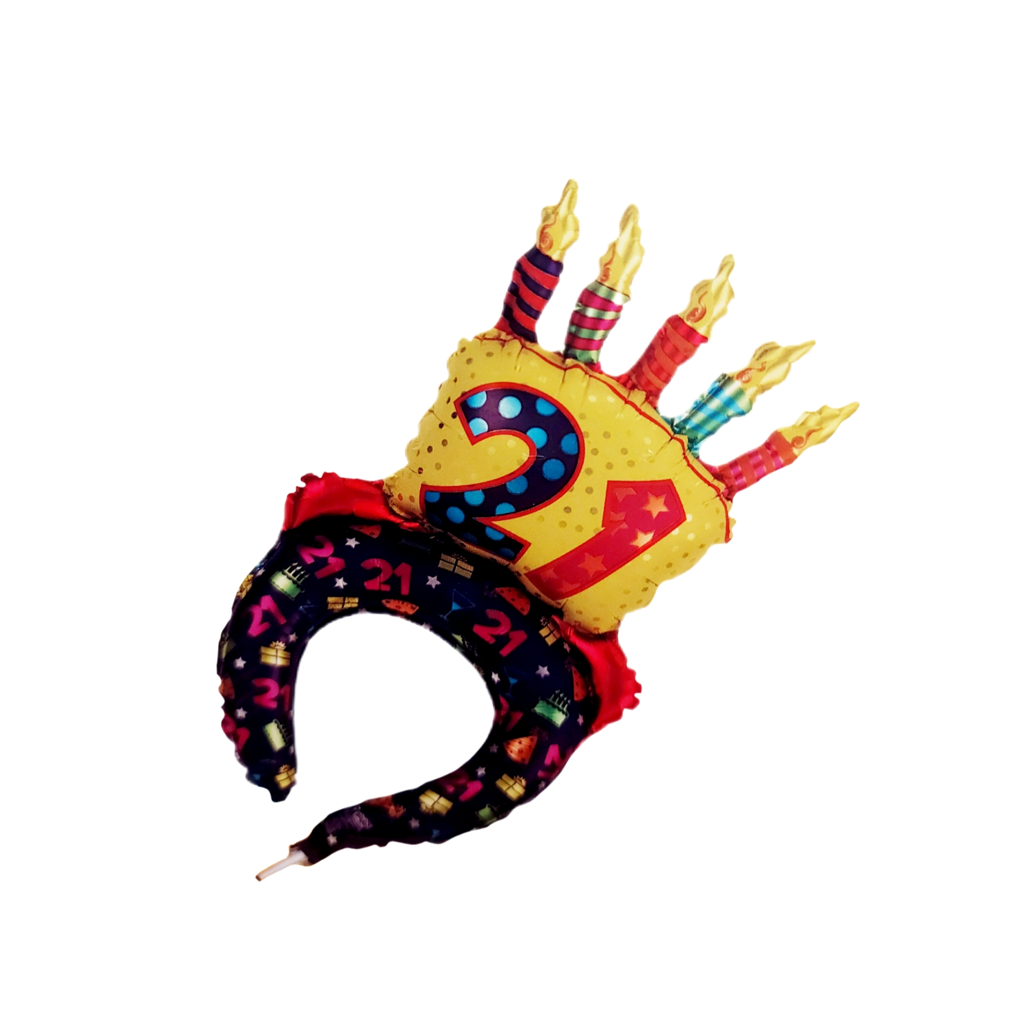 بادکنک مدل کلاه تولد فویلی کد 21