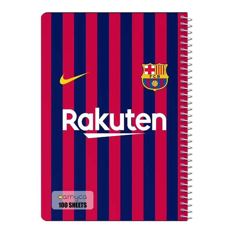 دفتر مشق 100 برگ سیمی کارنیکا طرح بارسلونا Barcelona کد 73082