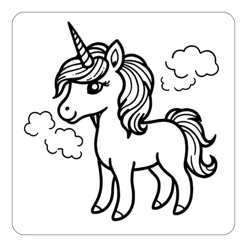 مگنت کاکتی طرح اسب تک شاخ و یونیکورن مدل mp30462