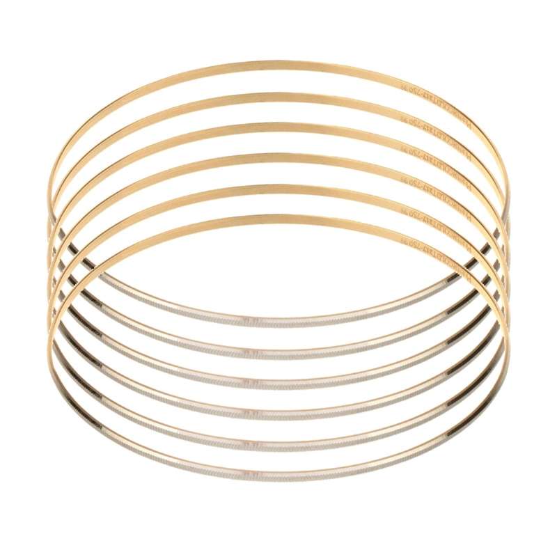 النگو طلا 18 عیار زنانه الن نار مدل مفتولی مجموعه 6 عددی النگو طلا 18 عیار زنانه الن نار مدل مفتولی مجموعه 6 عددی