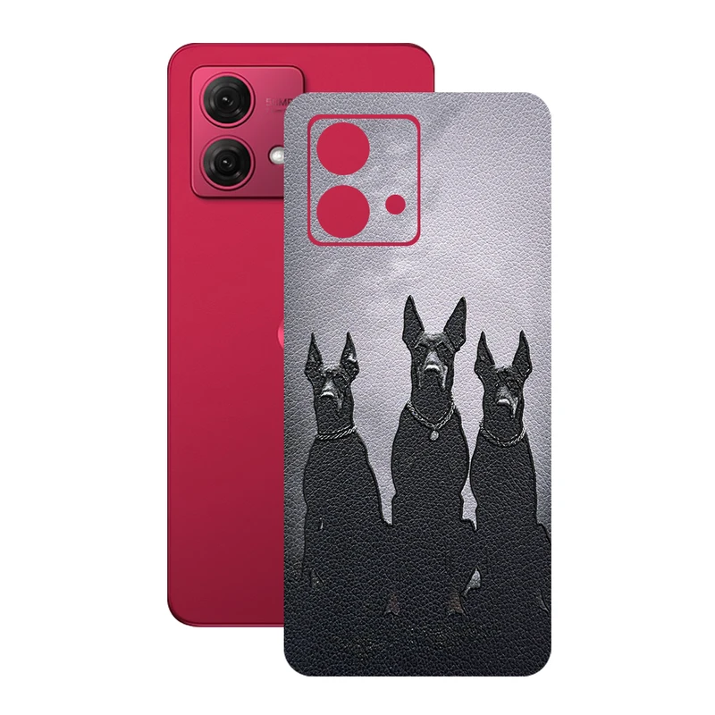 برچسب پوششی ریمکس مدل Leth طرح دوبرمن مناسب برای گوشی موبایل موتورولا Moto G84