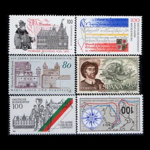 تمبر یادگاری مدل خارجی مجموعه 6 عددی 